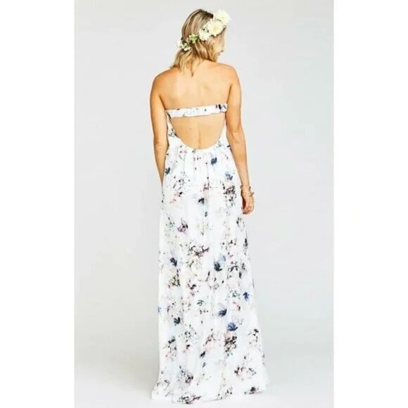 Show Me Your MuMu Maxi Dress White Fairy Cottagecore XS - Picture 3 of 12